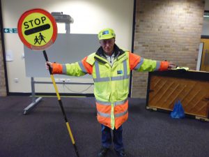 Robert is the lollipop man.